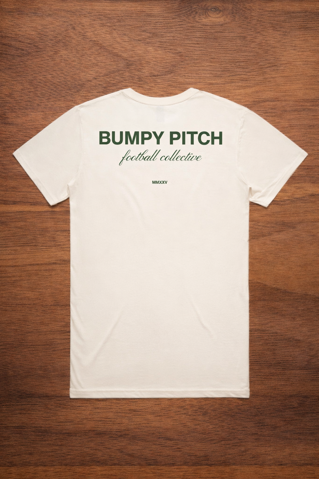 Bumpy Pitch Football Collective Tee - Cream